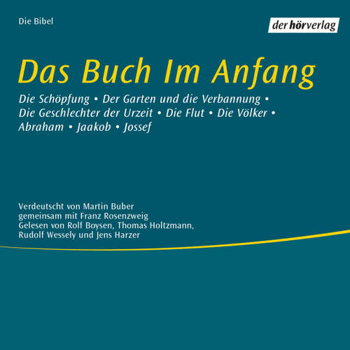 Hoerbuch Das Buch im Anfang - Martin Buber - Rolf Boysen