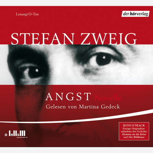 Hoerbuch Angst - Stefan Zweig - Martina Gedeck