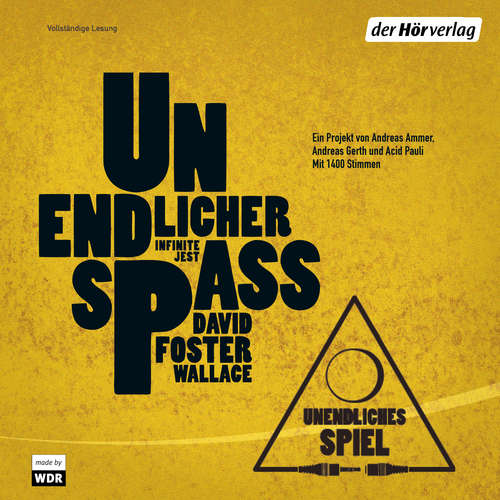 Hoerbuch Unendliches Spiel Unendlicher Spaß - David Foster Wallace - Diverse