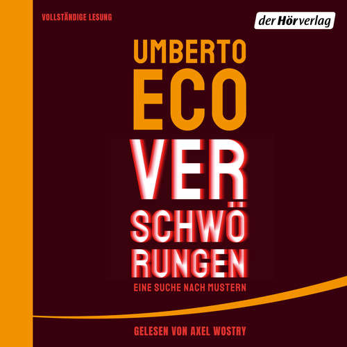 Hoerbuch Verschwörungen - Umberto Eco - Axel Wostry