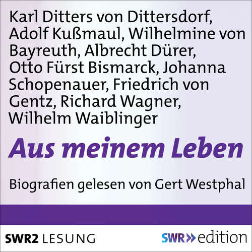 Hoerbuch Aus meinem Leben - Adolf Kußmaul - Gert Westphal