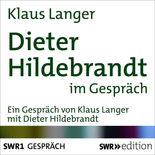 Hoerbuch Dieter Hildebrandt im Gespräch - Klaus Langer - Dieter Hildebrandt