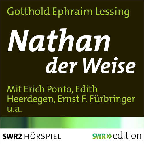 Hoerbuch Nathan der Weise - Gotthold Ephraim Lessing - Erich Ponto