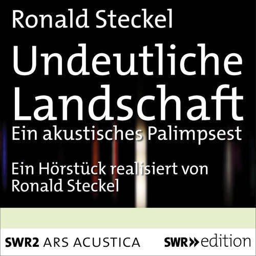 Hoerbuch Undeutliche Landschaft - Ronald Steckel - Ronald Steckel