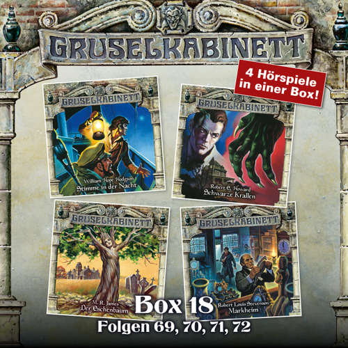 Hoerbuch Gruselkabinett, Box 18: Folgen 69, 70, 71, 72 - William Hope Hodgson - Benjamin Kieswetter Hoerbuch Gruselkabinett, Box 18: Folgen 69, 70, 71, 72 - William Hope Hodgson - Benjamin Kieswetter