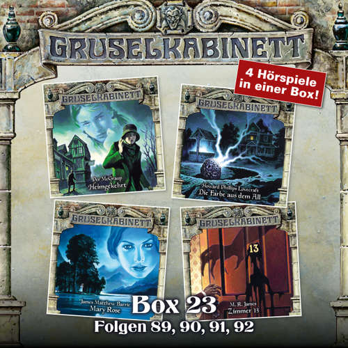 Hoerbuch Gruselkabinett, Box 23: Folgen 89, 90, 91, 92 - Per McGraup - Reinhilt Schneider Hoerbuch Gruselkabinett, Box 23: Folgen 89, 90, 91, 92 - Per McGraup - Reinhilt Schneider