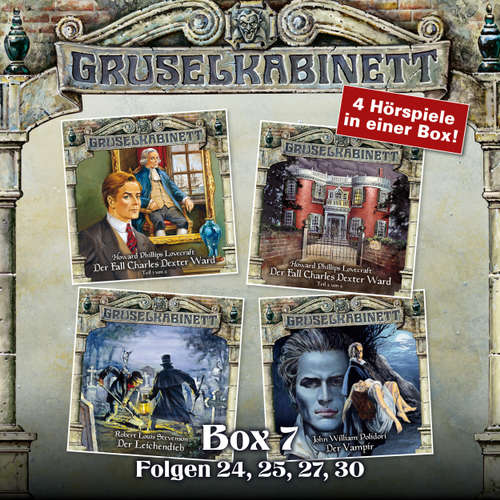 Hoerbuch Gruselkabinett, Box 7: Folgen 24, 25, 27, 30 - H.P. Lovecraft - Ernst Meincke Hoerbuch Gruselkabinett, Box 7: Folgen 24, 25, 27, 30 - H.P. Lovecraft - Ernst Meincke