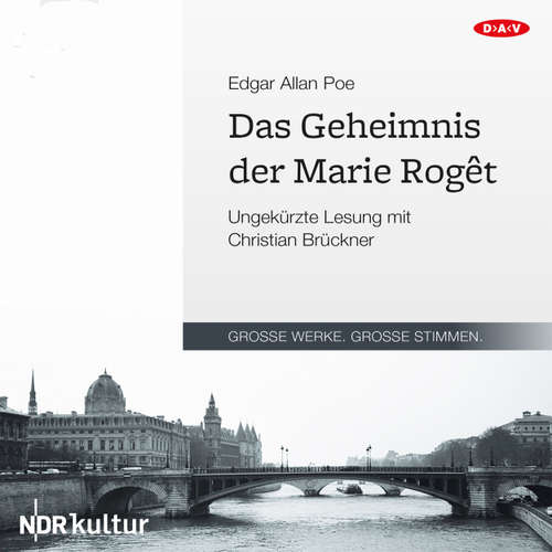 Hoerbuch Das Geheimnis der Marie Roget - Edgar Allan Poe - Christian Brückner