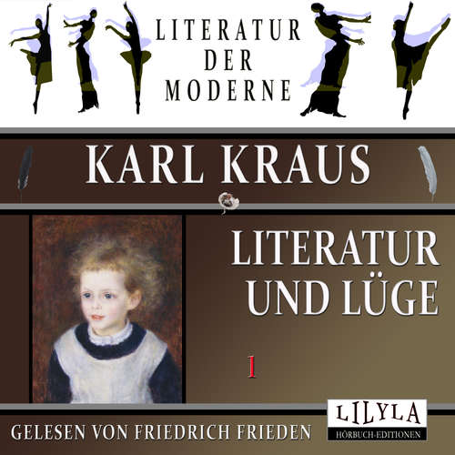 Hoerbuch Literatur und Lüge 1 - Karl Kraus - Friedrich Frieden