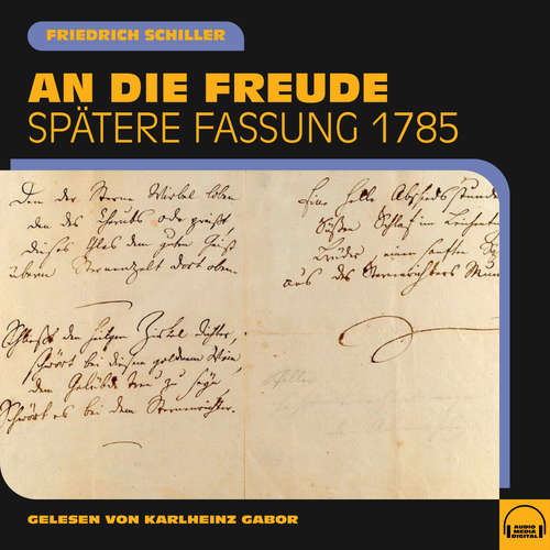Hoerbuch An die Freude - Friedrich Schiller - Karlheinz Gabor