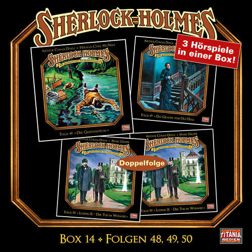 Hoerbuch Sherlock Holmes - Die geheimen Fälle des Meisterdetektivs, Box 14: Folgen 48, 49, 50 - Arthur Conan Doyle - Joachim Tennstedt