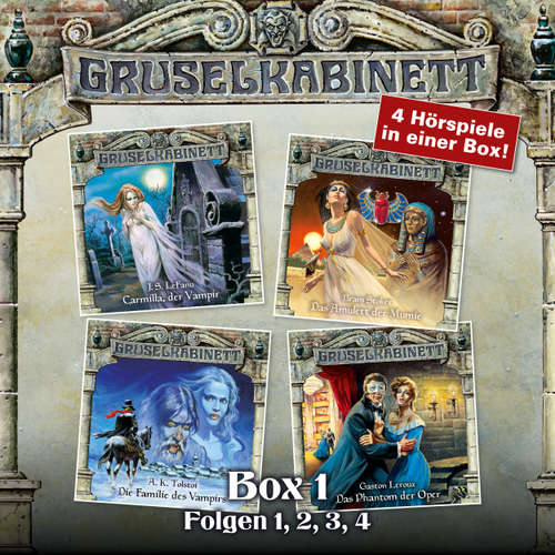 Hoerbuch Gruselkabinett, Box 1: Folgen 1, 2, 3, 4 - J. S. LeFanu - Daniela Hoffmann Hoerbuch Gruselkabinett, Box 1: Folgen 1, 2, 3, 4 - J. S. LeFanu - Daniela Hoffmann