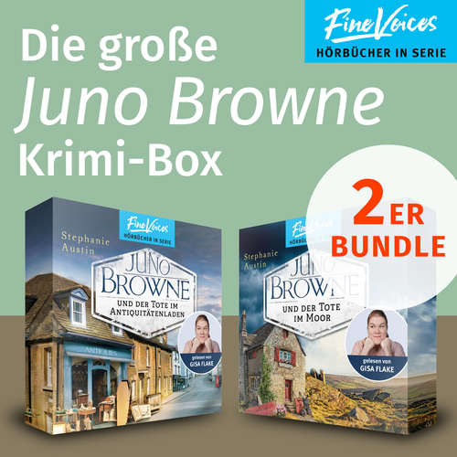 Hoerbuch Die große Juno Browne Krimi-Box - Juno Browne und der Tote im Antiquitätenladen + Juno Browne und der Tote im Moor - Stephanie Austin - Gisa Flake