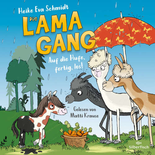 Hoerbuch Die Lama-Gang. Mit Herz & Spucke 4: Auf die Hufe, fertig los! - Heike Eva Schmidt - Matti Krause