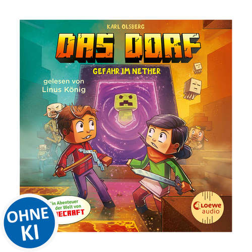Hoerbuch Das Dorf 2 - Gefahr im Nether - Karl Olsberg - Linus König